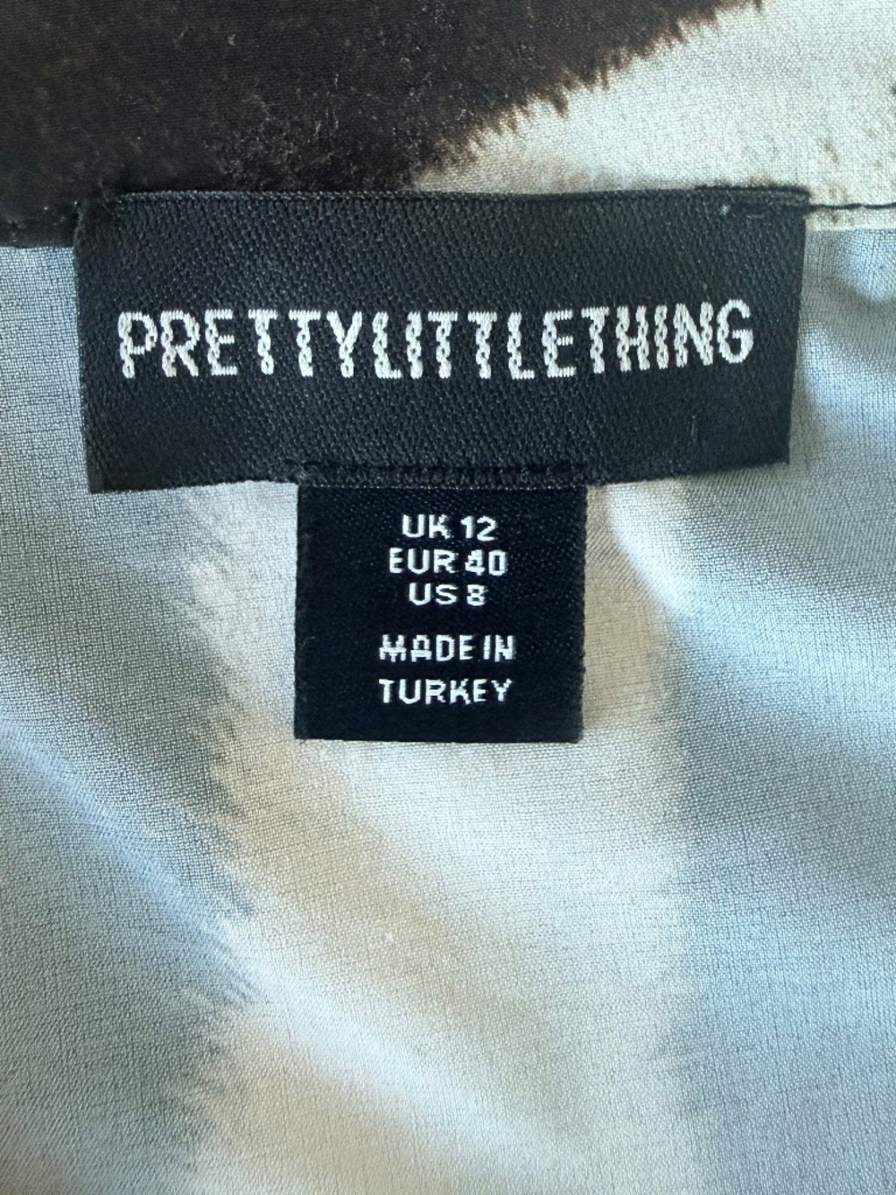 PRETTYLITTLETHING Zebra Pattern Button-up - Picture 8 of 8